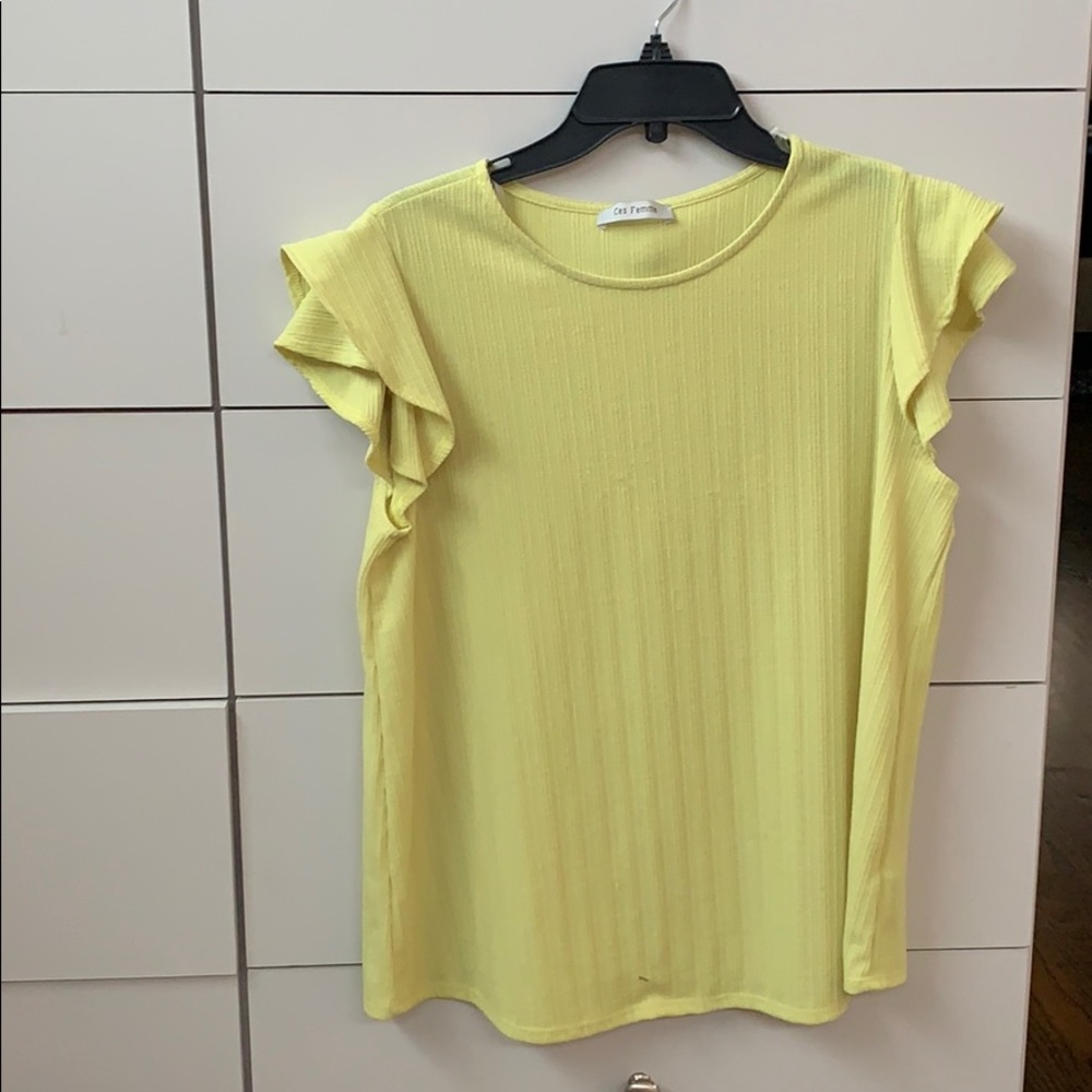 Bright yellow top
